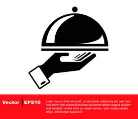 chef service, Vector emblem design. Catering Service.
