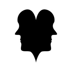 Face, Head silhouette icon