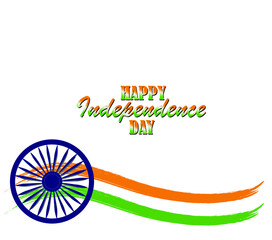 vector illustration of Independence day  of India.  Flag. abstract representation for banner poster greeting etc.
