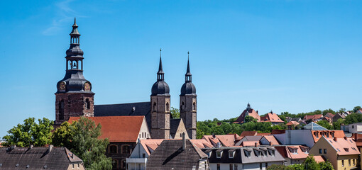 Lutherstadt Wittenberg Stadtpanorama in Ostdeutschland