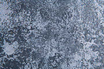 blue cold wall background in a living room with a building plaster surface