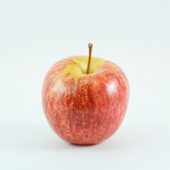 Red apples isolated on a white background.