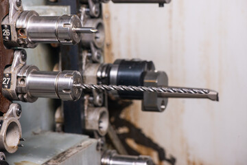 cnc machine. mills for the machine. metal milling cutters