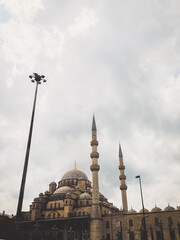Fototapeta na wymiar mosque in istanbul turkey at sunset