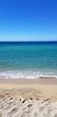 Fototapeta na wymiar Sandy beach in Piana, Corsica, France