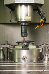 cnc machine tool close up. cnc milling machine. programmable machine