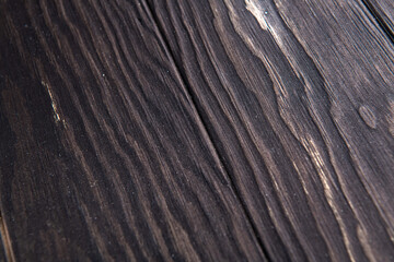 dark brown wood structure on the floor in the room