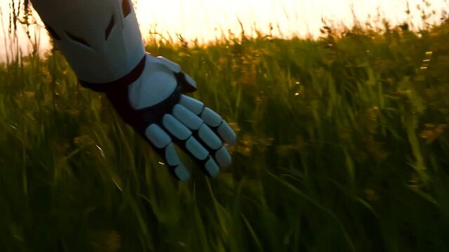 girl with a robotic prosthesis