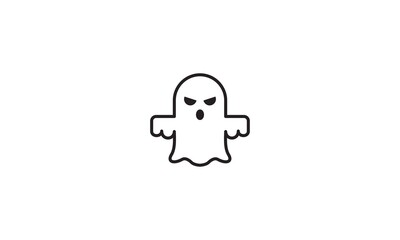 Ghost icon logo template