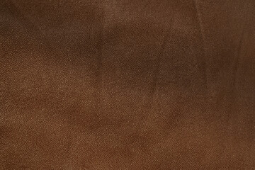 Genuine brown leather texture background