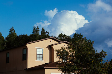 Beautiful white  cloud in the summer of Florida