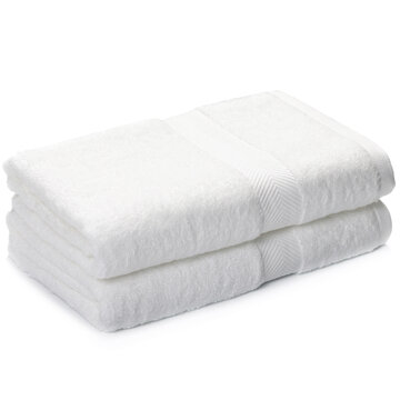 Two White Folded Towels