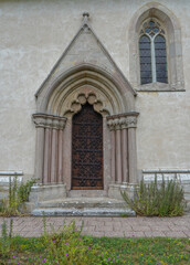 Fototapeta premium Old door in Frojel Church (Swedish: Frojels kyrka) is a medieval church in Frojel on the Swedish island of Gotland.