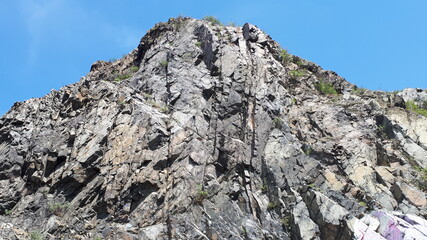 mountain landscape with blue sky