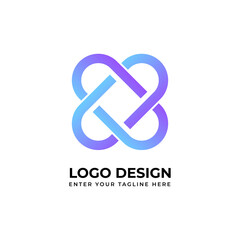 Creative abstract logo vector image for business	