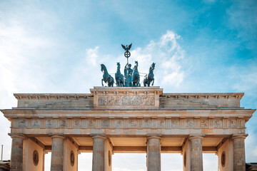 Brandenburg Gate (Brandenburger Tor) famous landmark in Berlin