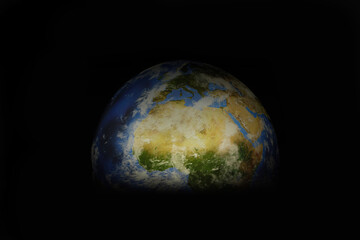 planet earth in space