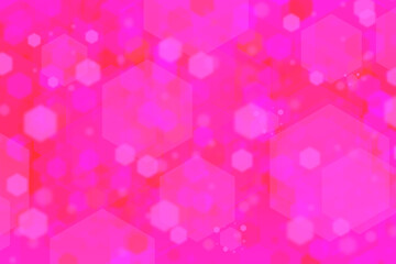 Abstract color background, illustration, hexagon. Soft pink background.