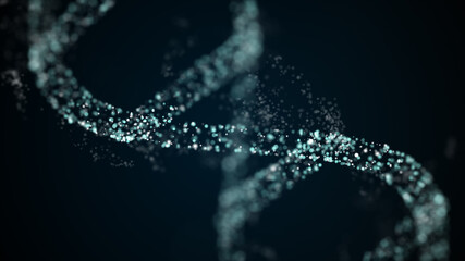 Abstract isolated blue plexus DNA molecule under research.