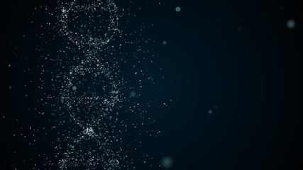 Strand dna molecule modifying under the influence of some virus or other factors