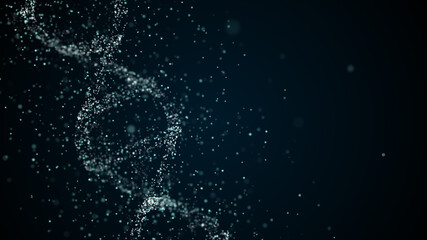 Molecule with genetic information is damaged and modified,