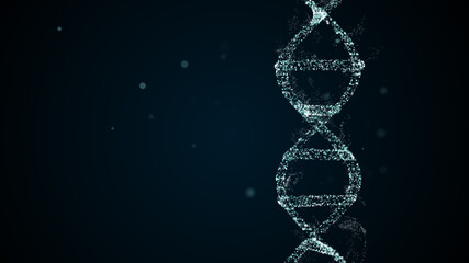 Abstract isolated blue plexus DNA molecule under research.