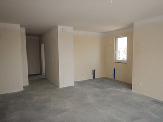 New apartment building place. Construction Square in the city ce