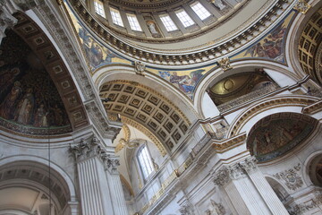 Interiors of the St. Paul's Cathedral in London, UK