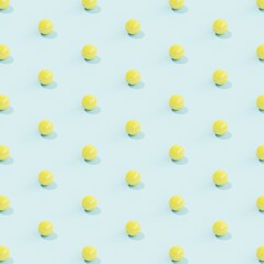 Yellow vitamin balls pills background isometric pattern