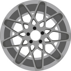 Car rim icon.