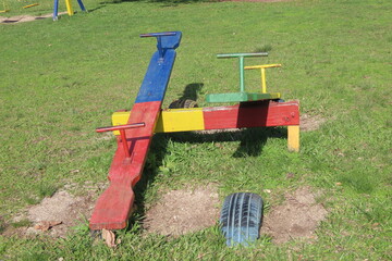 Playground on the grass