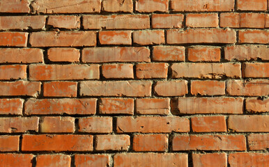 Brick wall background Texture.Red bricks Texture.