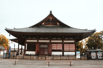 Fototapeta premium KYOTO JAPAN OCTOBER 15 2019 traditional temple building japan.