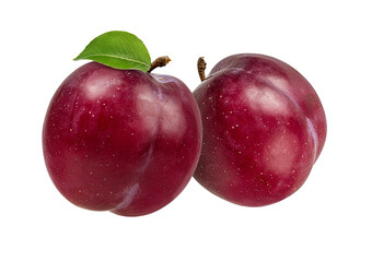 plum on a white background