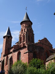 Clocher Eglise Brique Rouge Village
