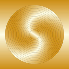 wave particle symbol gold