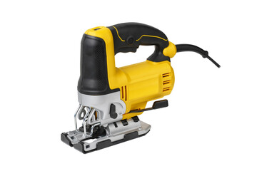 Fototapeta premium Power tool .Electric jig saw machine isolated on white background
