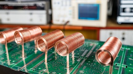 Close-up of twisted copper wire