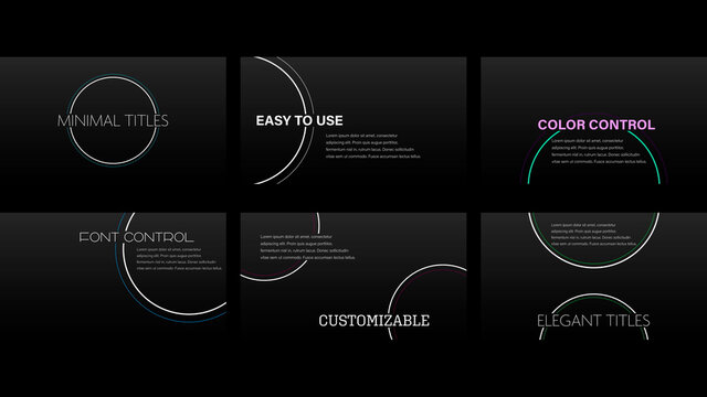 Elegant Titles with Circle Graphics