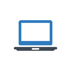 Laptop icon (vector illustration)