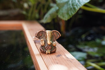 Ganesha deity in bronze
