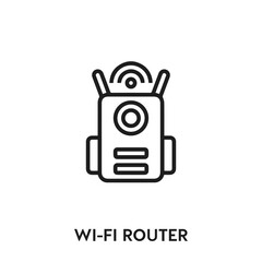 wifi router vector icon. wifi router sign symbol. Modern simple icon element for your design	
