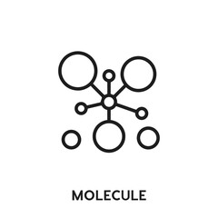 molecule vector icon. molecule sign symbol. Modern simple icon element for your design	