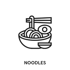 noodles vector icon. noodles sign symbol. Modern simple icon element for your design	