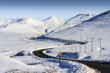 African stock photo of Natal Midlands Drakensburg snow landscape South Africa