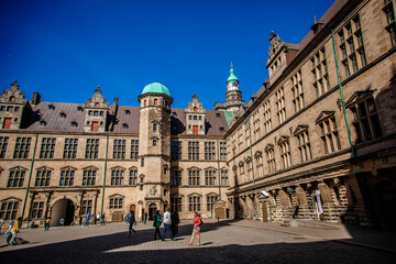 Fototapeta premium Kronborg castle the Helsingor (Elsinore) town, Denmark