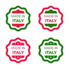 Made in Italy sign, label and emblem Vector Illustration stock illustration