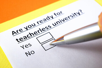 Obraz premium Questionnaire