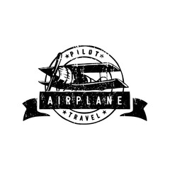 vintage aircraf logo design  © coz1421