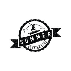 vintage summer badges labels, emblems and logo